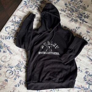 Hurley Men's Black Hoodie with International Logo